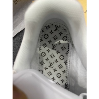 GIÀY LV TRAINERS SNEAKER ALL WHITE LAI AU [ BẢN CAO CẤP ]
