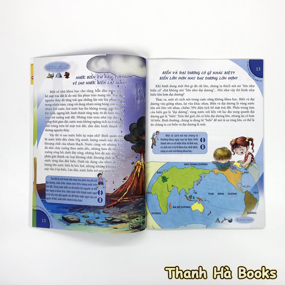 Sách: 10 Vạn Câu Hỏi Vì Sao - Đại Dương, Sông Ngòi Và Núi Cao