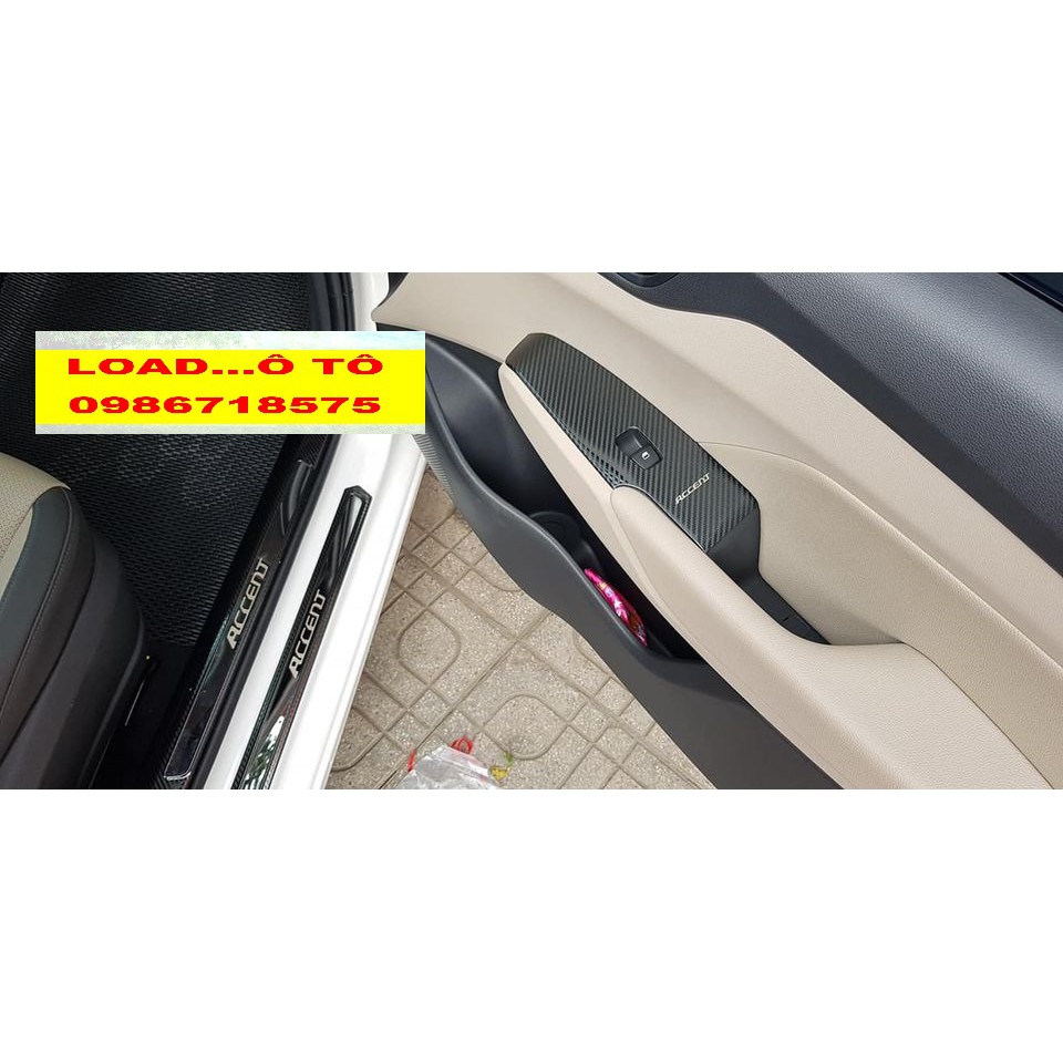 Ốp Nội Thất Xe Huyndai Accent 2022-2018 Mẫu Vân Carbon Cao Cấp Nhất Thị Trường