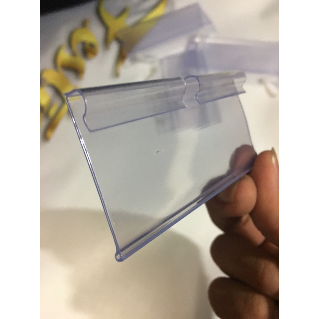 Tem gài giá, nẹp nhựa siêu thị,tem giá cài thanh hook đầu chữ T