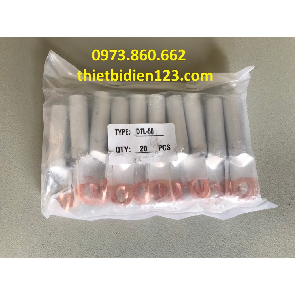 Đầu cos nhôm đồng AM16, AM25, AM35, AM50,AM70 - Đầu cos cho dây cáp nhôm 16mm2 - 70mm2