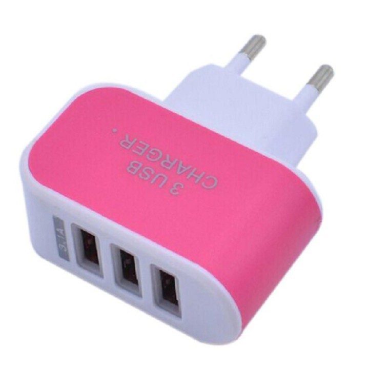 Ổ Cắm Sạc 3 Cổng USB 3.1A (Màu Ngẫu Nhiên)