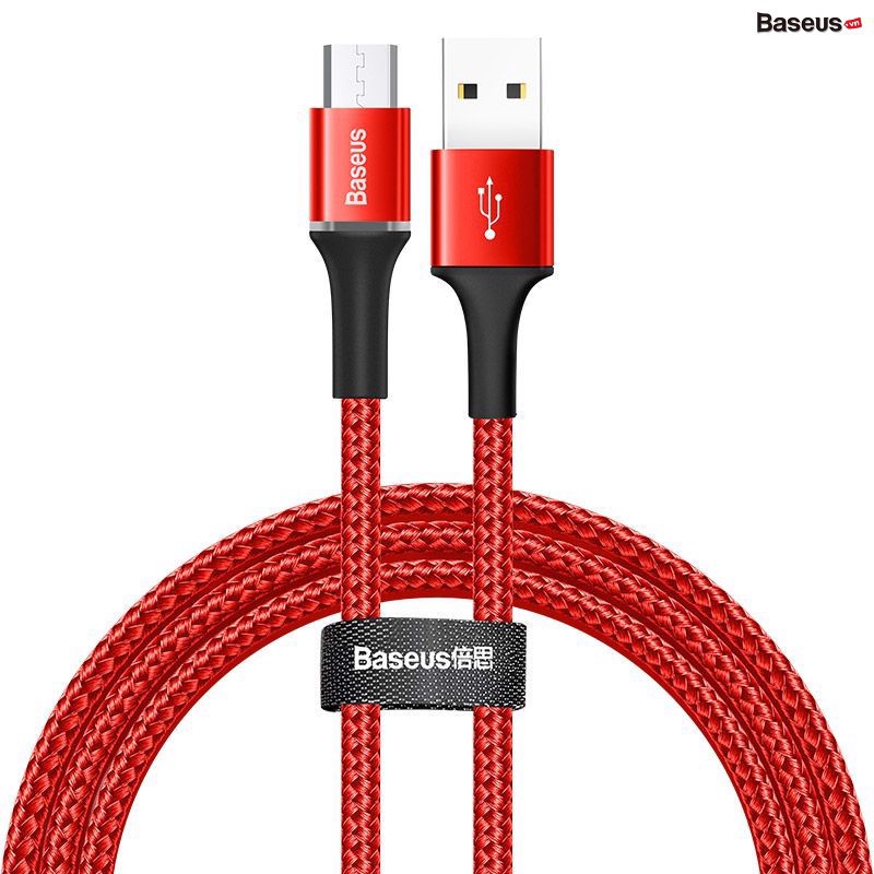 Cáp sạc nhanh siêu bền Baseus Halo Data Micro USB Quick Charge Cable cho Samsung/ Xiaomi/ Oppo/ LG / Huawei (3A, Quick c