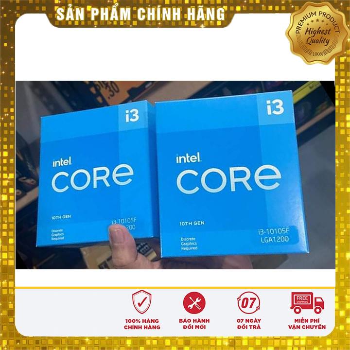 CPU i3 10105F, i3 10100f LGA1200 Box BH 36 Tháng, cpu máy tính i3 10105f, i3 10100f