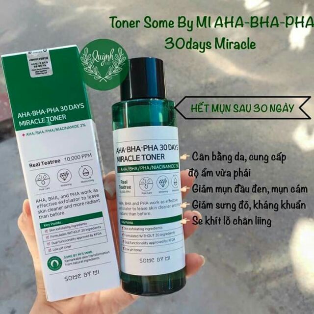 Toner Some By Mi + Serum Sạch Mụn Chỉ Trong 30 Ngày -  AHA-BHA-PHA 30 Days Miracle Toner 150ml . | BigBuy360 - bigbuy360.vn