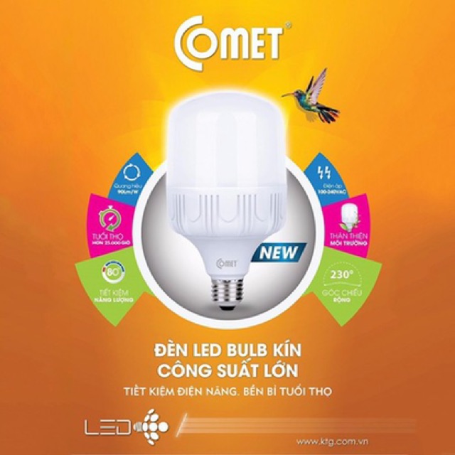 Bóng Led COMET Bulb Cao Cấp CB13H (20W/30W/40W)