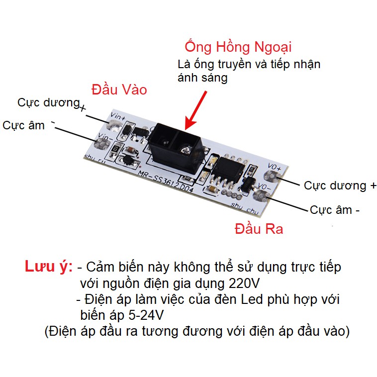 Công Tắc Cảm Biến Vẫy Tay DC5-24V Cho Đèn LED