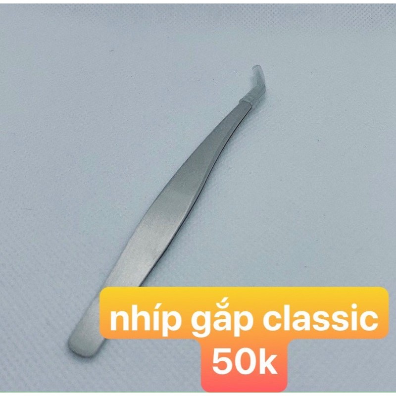 Nhíp nối mi classic - cong 45 độ, nhíp cong bao da- DỤNG CỤ NỐI MI THÚY HÀ