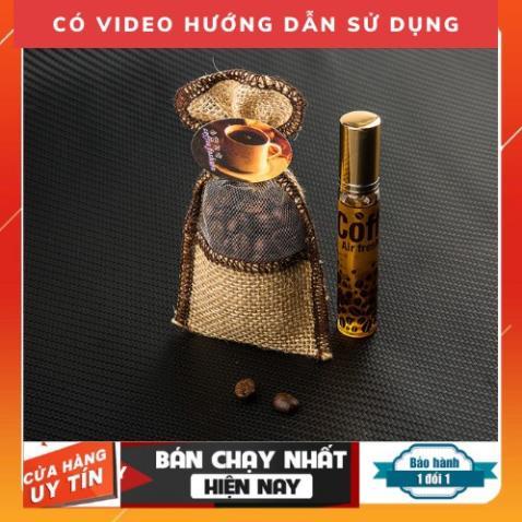 Túi Cafe Khử Mùi Ô Tô, khử mùi tủ quần áo Mùi Hương Nguyên Chất. Túi cafe treo xe ô tô tặng kèm tinh dầu