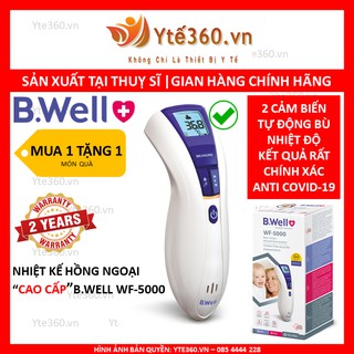 Nhiệt Kế Hồng Ngoại BWell WF 5000★★★[nhập Thụy Sĩ] Hàng chính hãng, đo thân nhiệt, nhiệt độ phòng, nước và thức ăn.