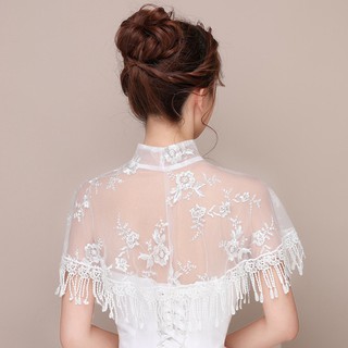 Áo Choàng Ren Thời Trang Cho Cô Dâu