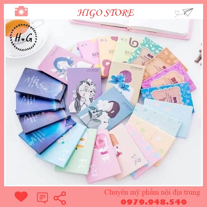 [Mua 10 tặng 1]Giấy Thấm Dầu Gói 50 Tờ Nội Địa Trung Giấy Thấm Dầu Da Mặt Thấm Dầu Tốt Giá Rẻ Mẫu Mã Đẹp | BigBuy360 - bigbuy360.vn