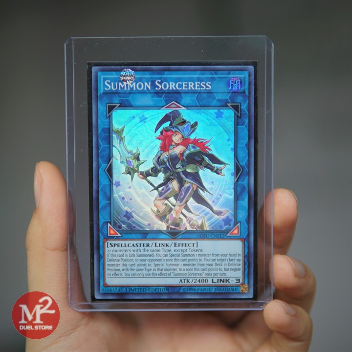 Thẻ bài yugioh Triệu hồi nữ phù thủy - Summon Sorceress - Bài thật chính hãng -Bảo quản M2SCCQ-LITE