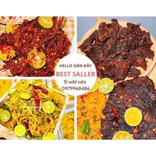 Bò khô miếng - viên [100g] Đặc sản nhà làm Đà Nẵng Bò khô Thị Oăn