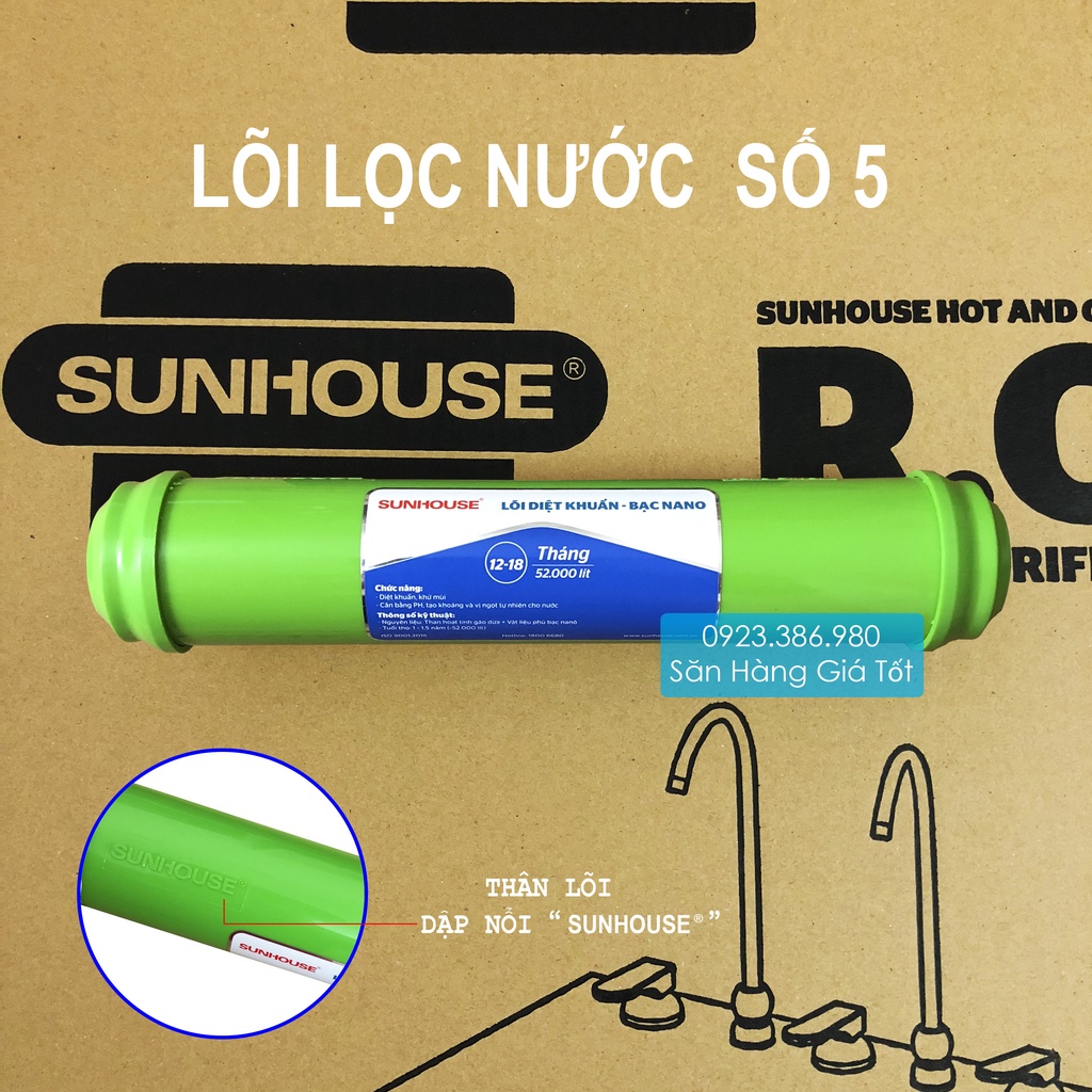 Lõi lọc nước Sunhouse số 5 - Tạo PH & Khoáng chất