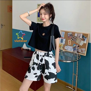 Quần short dai.ry cows form rộng unisex - viet_star