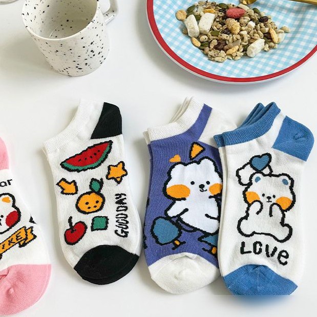 Tất Gấu Nhiều Màu Siêu Siêu Xinh Luôn ( TC117-TC121 )