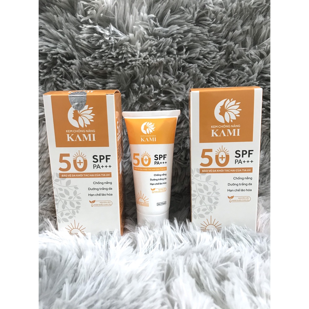 Kem chống nắng KAMI SPF50+ bảo vệ khỏi tia UV PA+++ dưỡng ẩm