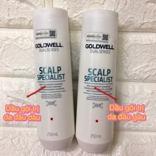 Dầu gội giành cho da đầu dầu và giảm bết tóc do tóc dầu Goldwell Deep cleansing shampoo 250ml