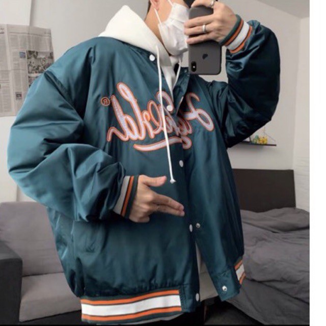 [CÓ ẢNH THẬT] ÁO BOMBER VARSITY - ÁO BÓNG CHÀY DÙ BÓNG HEY WORLD SHOP JUM.CLOSET | BigBuy360 - bigbuy360.vn