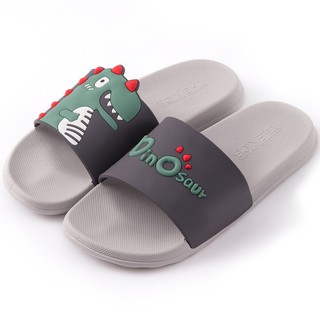 Dép quai ngang cao su dion thời trang unisex đế ghi quai xám
