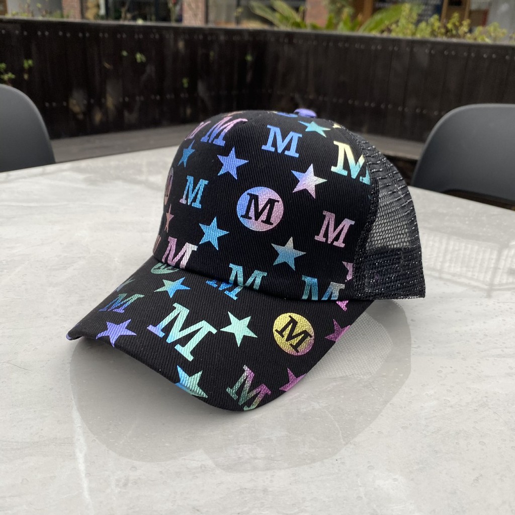 Mũ lưỡi trai unisex nam nữ HOLOGRAM M basic hàng QC siêu đẹp nón lưỡi trai đội nhóm chơi thể thao du lịch
