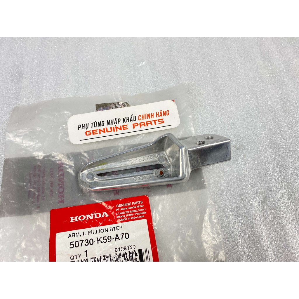 Cục nhôm gác chân sau Vario Click 2018 2021 chính hãng Honda Indo 50720K59A70 / 50730K59A70