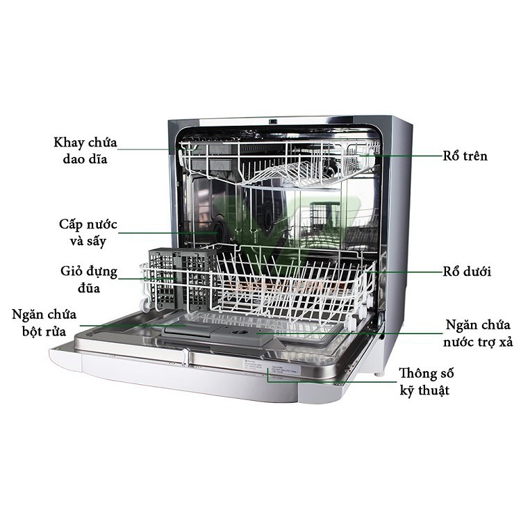 Máy Rửa Bát Electrolux ESF6010BW 9 bộ