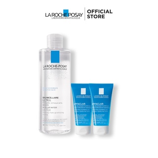 Bộ sản phẩm nước tẩy trang và làm sạch sâu cho da nhạy cảm La Roche-Posay Micellar Water Ultra Sensitive Skin
