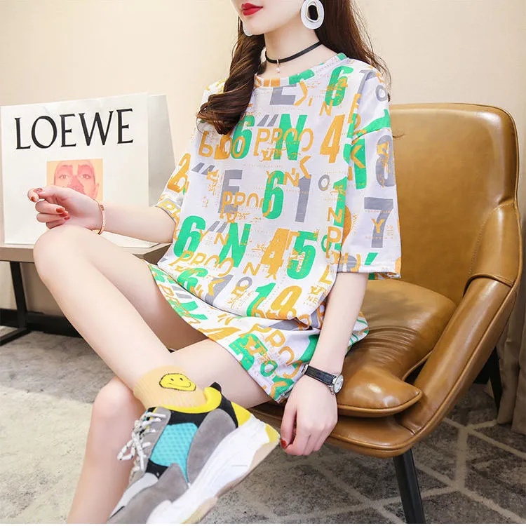 Áo Thun Nữ Cổ Tròn Plus Size C9353, 40-100KG