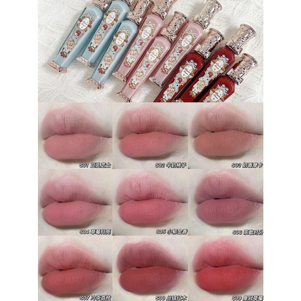 Son kem lì Flower Knows Strawberry Rococo Series