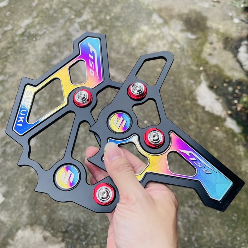 Nẹp sườn che ben ốp titan lắp raider satria fi cực sáng đẹp tặng kèm ốc thái lông đền kitaco