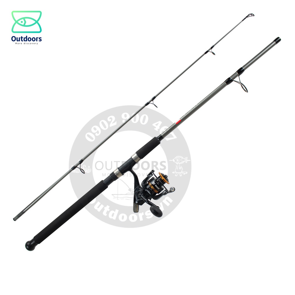 Combo Cần câu máy Shimano BigFish đủ size và Máy câu Pioneer Black Cat BC-3000 giá siêu hạt dẻ