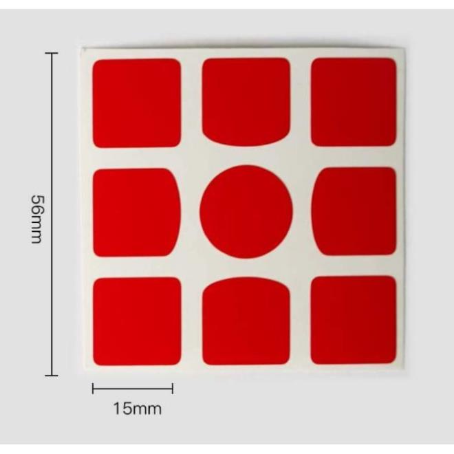 GAN Sticker 3x3 Cube Hãng Gan Tặng Kèm Logo. Tâm Tròn Siêu Xịn. Bộ Dencan, Giấy Dán Thay Thế Rubik 3x3x3 Cuber Store