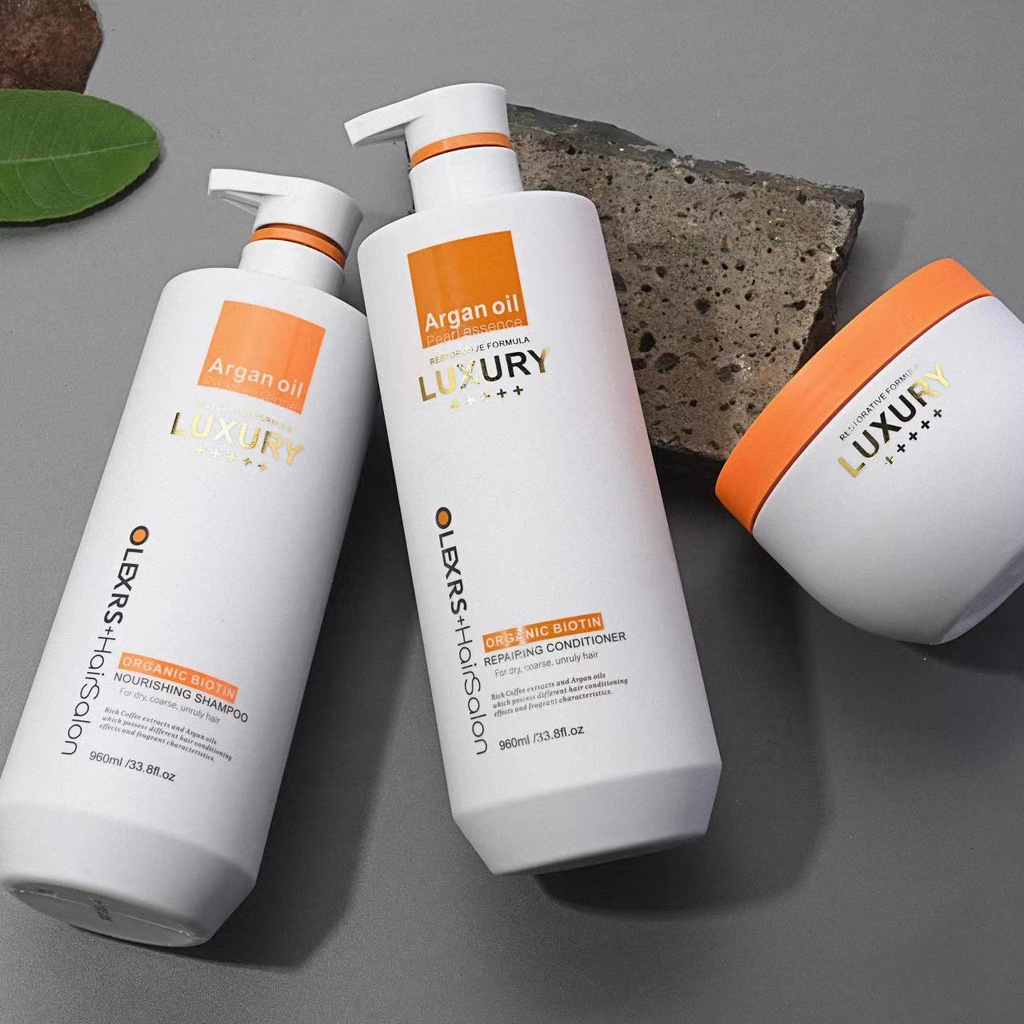 Bộ dầu gội xả Olexrs Hair Salon Luxury phục hồi tóc hư tổn, chống rụng tóc 500ml