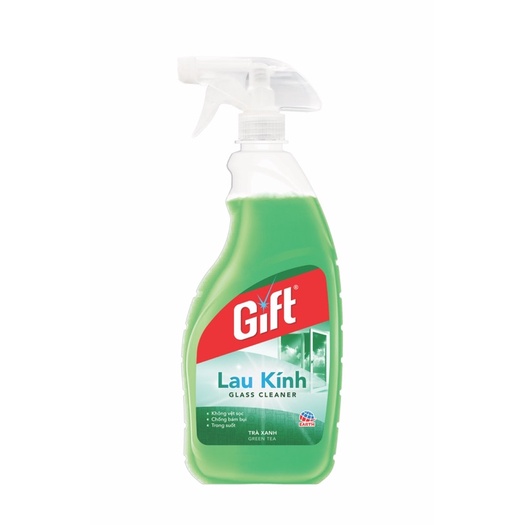 Nước lau kính Gift Sắc Biển 540ml Siêu to siêu tiết kiệm sạch nhanh chống bám bụi lau chùi kiếng đa năng