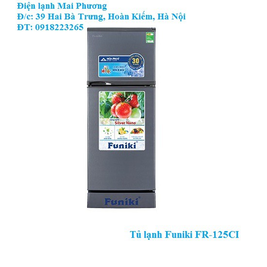 [FREESHIP HN] Tủ Lạnh Funiki Hòa Phát FR-125CI 125 lít - Hàng chính hãng (Bảo hành 30 tháng)
