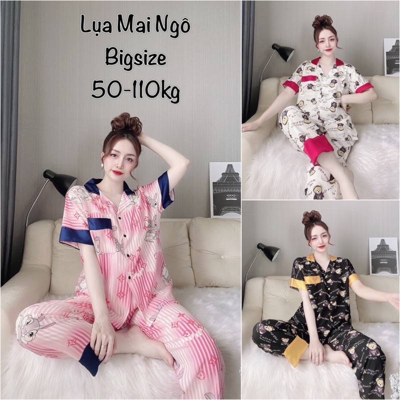 (Xả Kho) Bộ ngủ Pijama siêu xinh chất mát