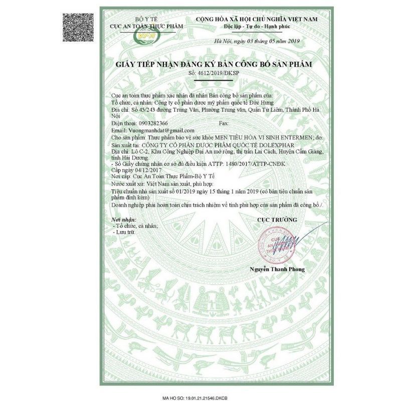 Men tiêu hóa vi sinh Entermen hộp 20 ống×10ml hỗ trợ cải thiện hệ vi sinh đường ruột, tiêu hóa khỏe, hấp thu tốt