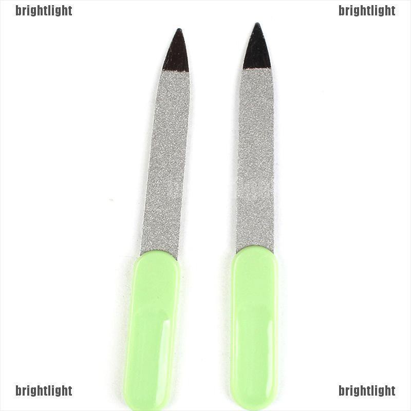 (Hàng Mới Về) 2 Cây Dũa Móng Tay Bằng Thép Không Gỉ