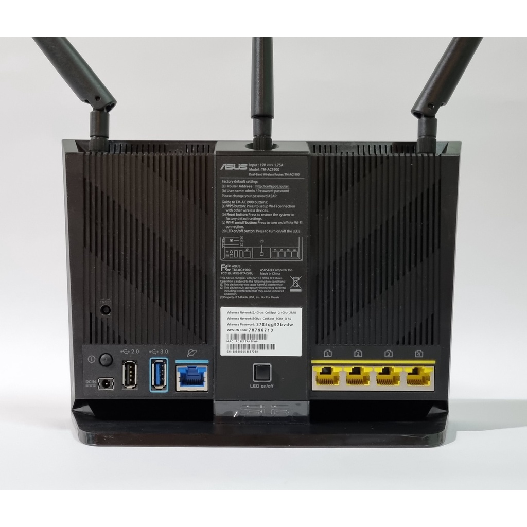 BỘ PHÁT ROUTER WIFI  ASUS RT-AC68U/TM-AC1900 CHUẨN AC1900, Hai băng tần ,WAN/LAN Gigabit