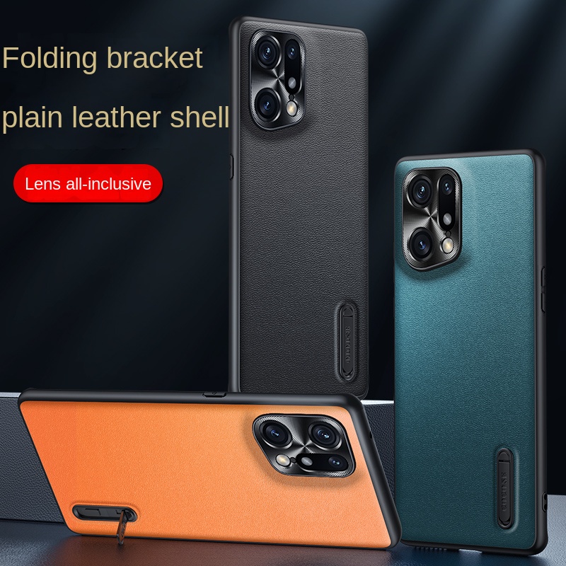 Ốp Điện Thoại Da Chống Sốc Bảo Vệ Toàn Diện Cho OPPO Find X5 Pro
