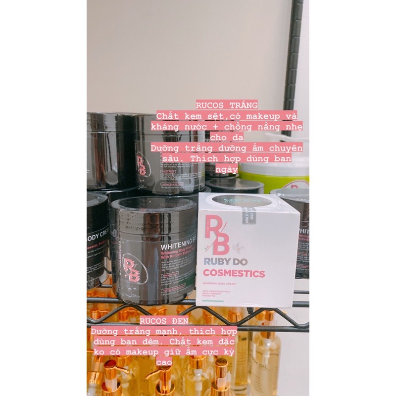 Kem dưỡng trắng da Rucos ĐEN (Mẫu mới 2020)