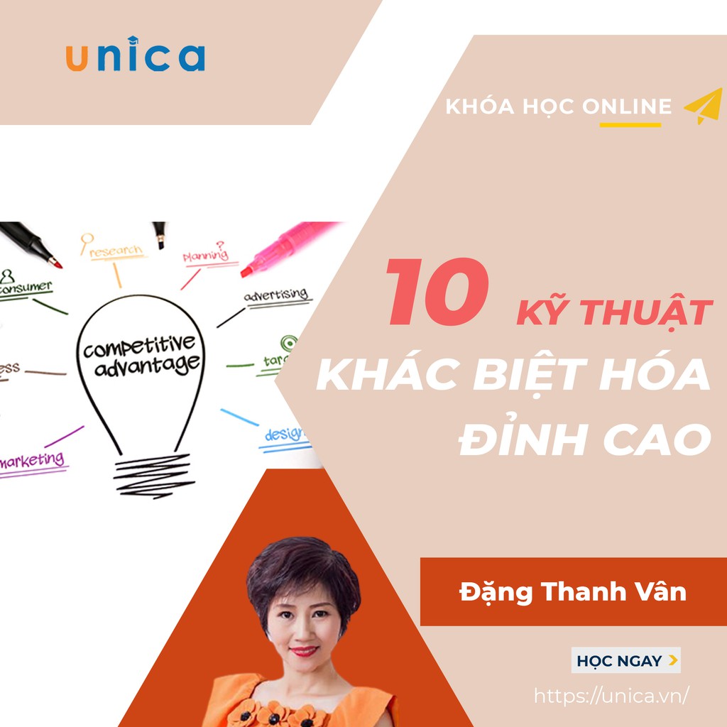 Khóa học marketing 10 kỹ thuật khác biệt hóa đỉnh cao dành cho Doanh nghiệp Unica