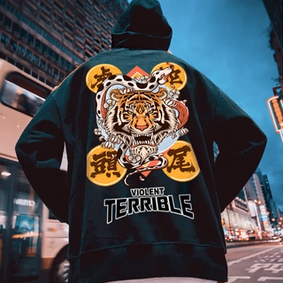 Áo Hoodie In Hình Hổ Thời Trang Thu Đông Cá Tính Cho Cặp Đôi