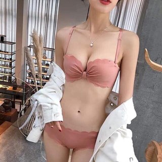 SÉT ĐỒ LÓT SU NƠ SIÊU XINH ÁO NGỰC VIỀN BIKINI