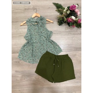 Set bộ đùi in hoa cột nơ