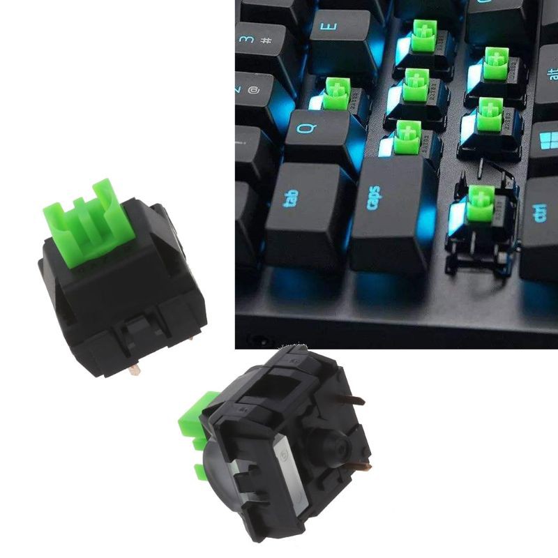 Set 2 Công Tắc Razer Blackwidow Lite 3 Pin Màu Xanh Lá Rgb Smd