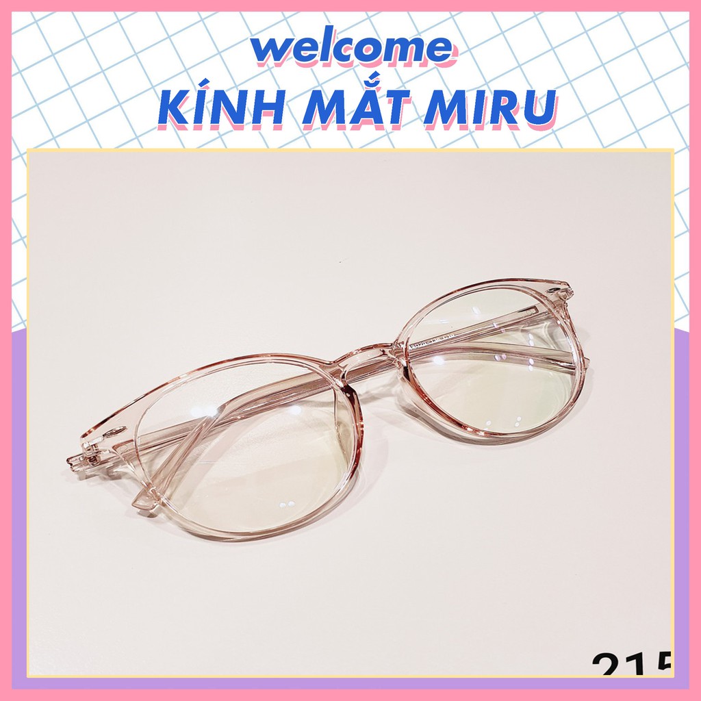 Kính cận Thời trang Nữ MIRU Mắt kính Tròn nhựa dẻo màu sắc Thời trang 215