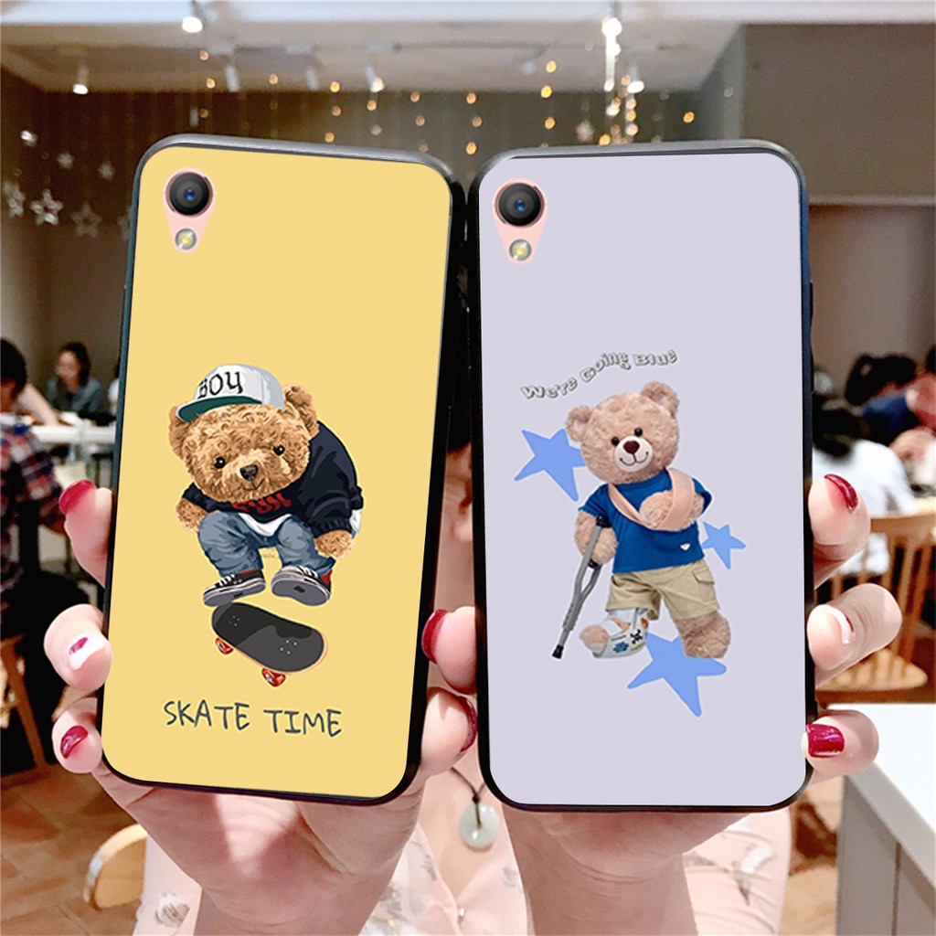 ỐP LƯNG OPPO A35/A37/F1/F1 PLUS IN HÌNH GẤU BEER CỰC ĐÁNG YÊU-GIÁ RẺ